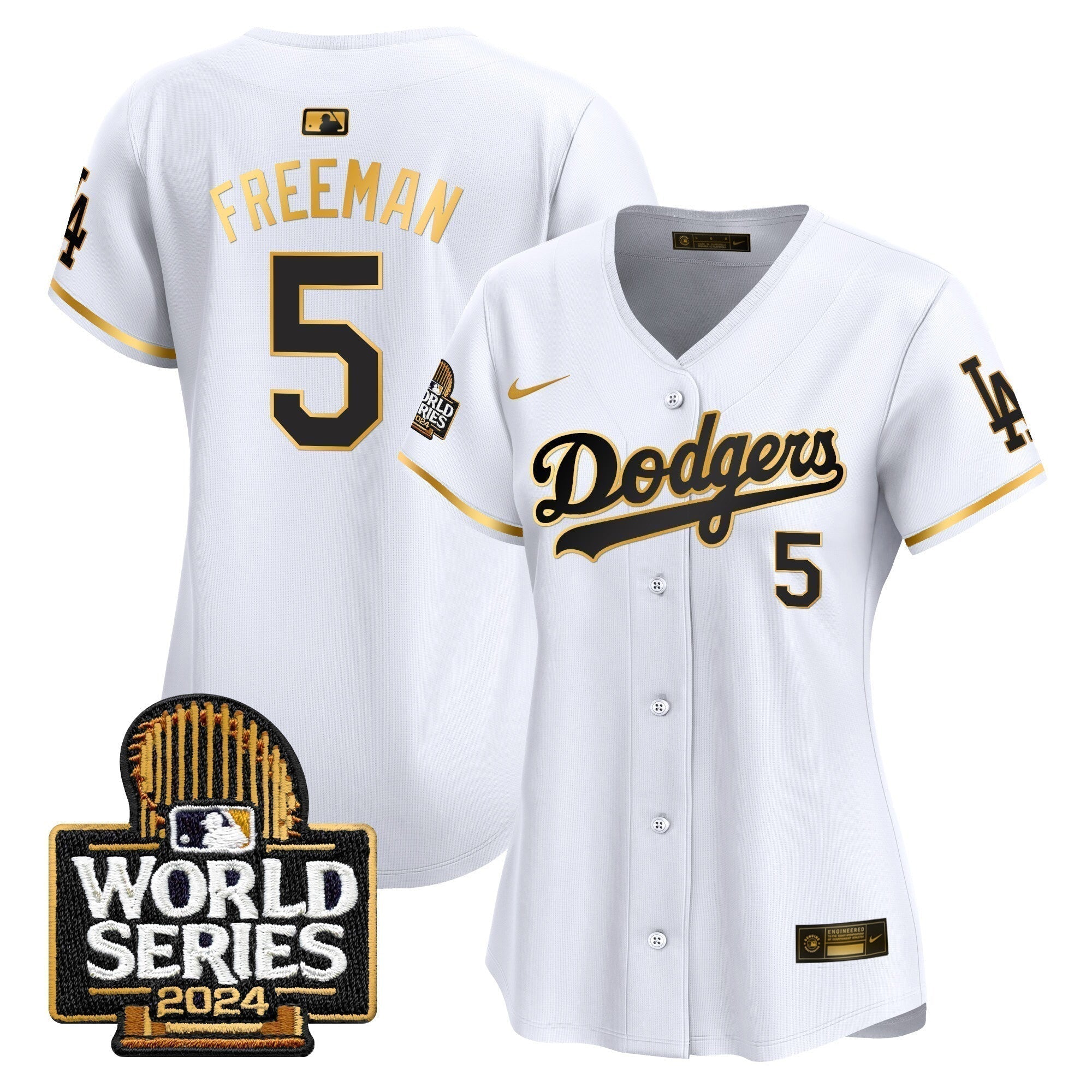 Women Dodgers 2024 World Series Vapor Premier Limited Jersey - Stitched