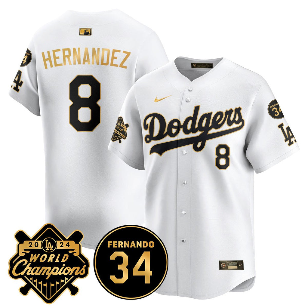 LA Dodgers - World Series Champions 2024/Fernando Valenzuela Memorial Jersey - Stitched
