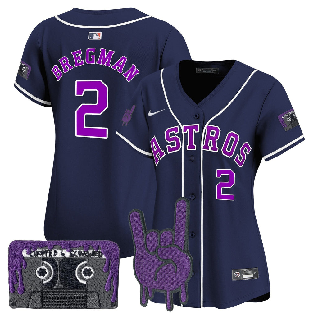 Women's HOU DJ Screw Patch Vapor Premier Limited Jersey - Stitched