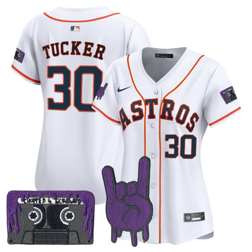 Women's HOU DJ Screw Patch Vapor Premier Limited Jersey - Stitched