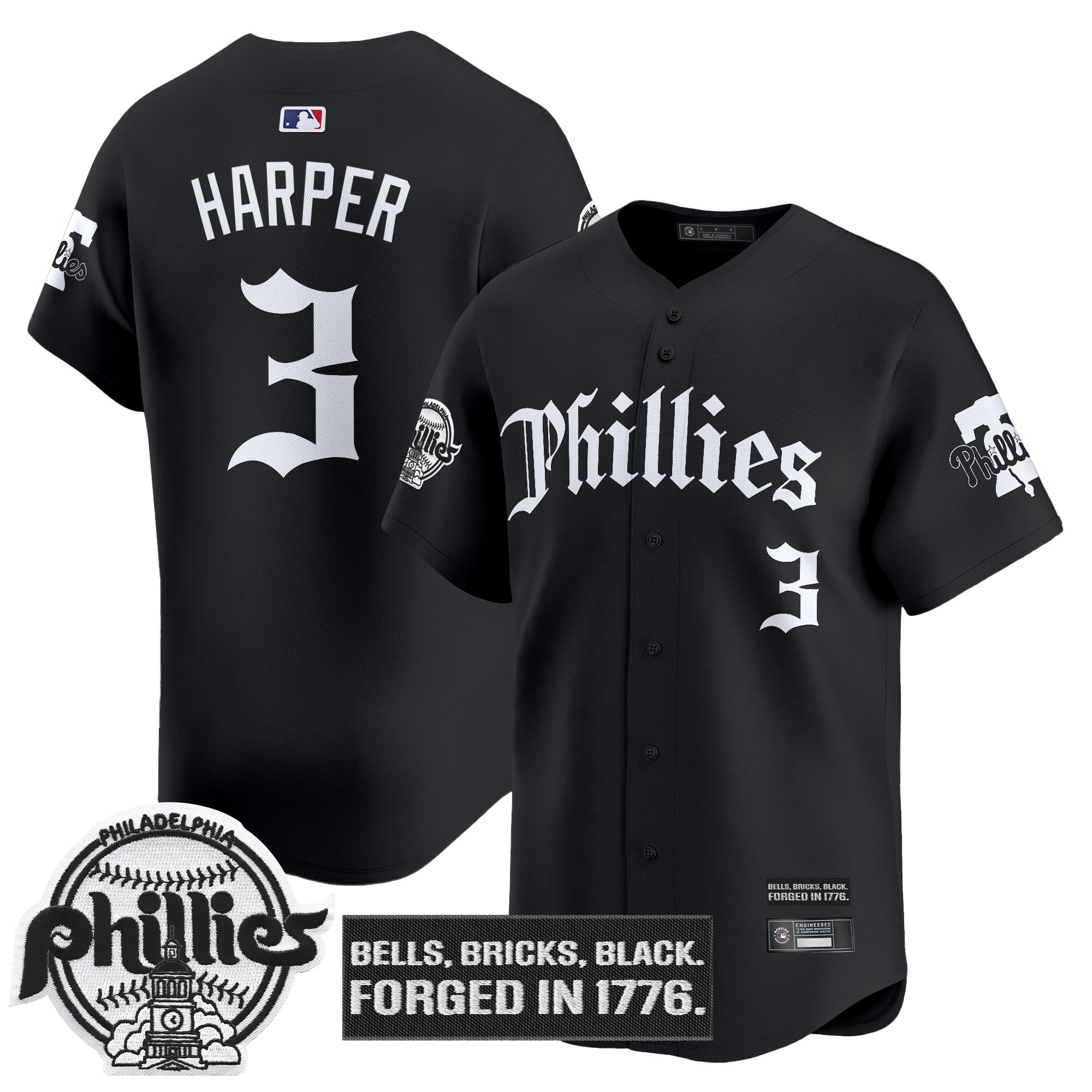 PHI 'Gothic Liberty Edition' Vapor Premier Limited Jersey - Stitched