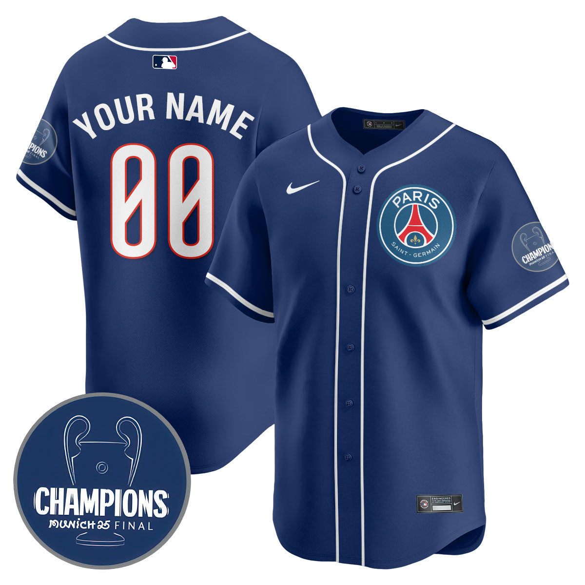 Paris Saint-Germain 2025 Soccer x Baseball Limited Jersey - Stitched