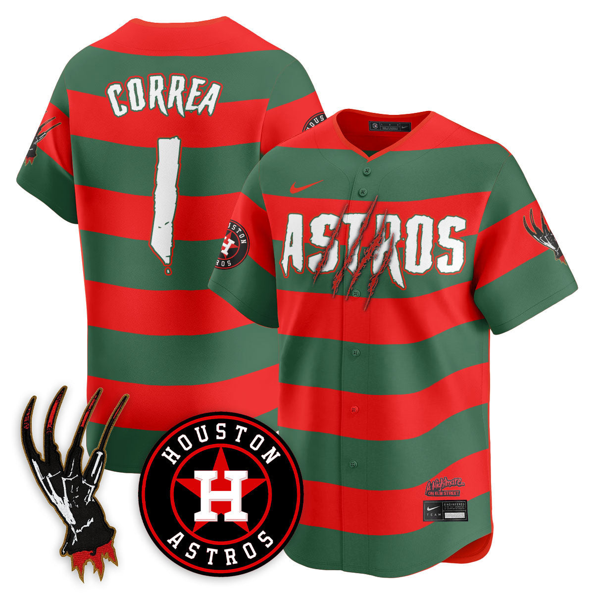 HOU "A Nightmare on Elm Street" Jersey - Stitched