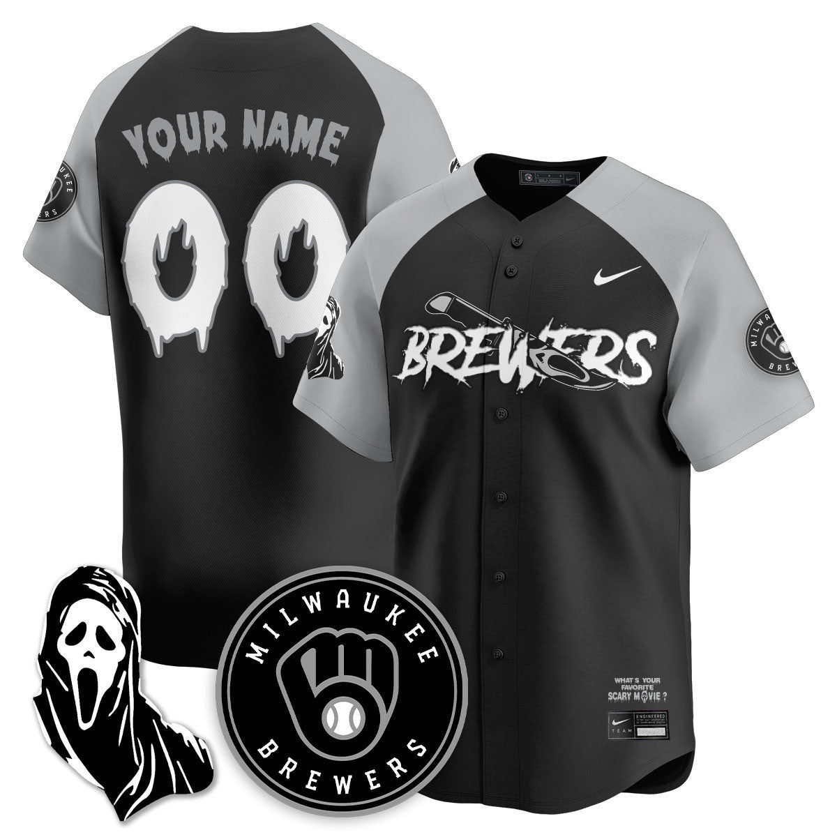 MIL "Scream Ghostface" Jersey - Stitched