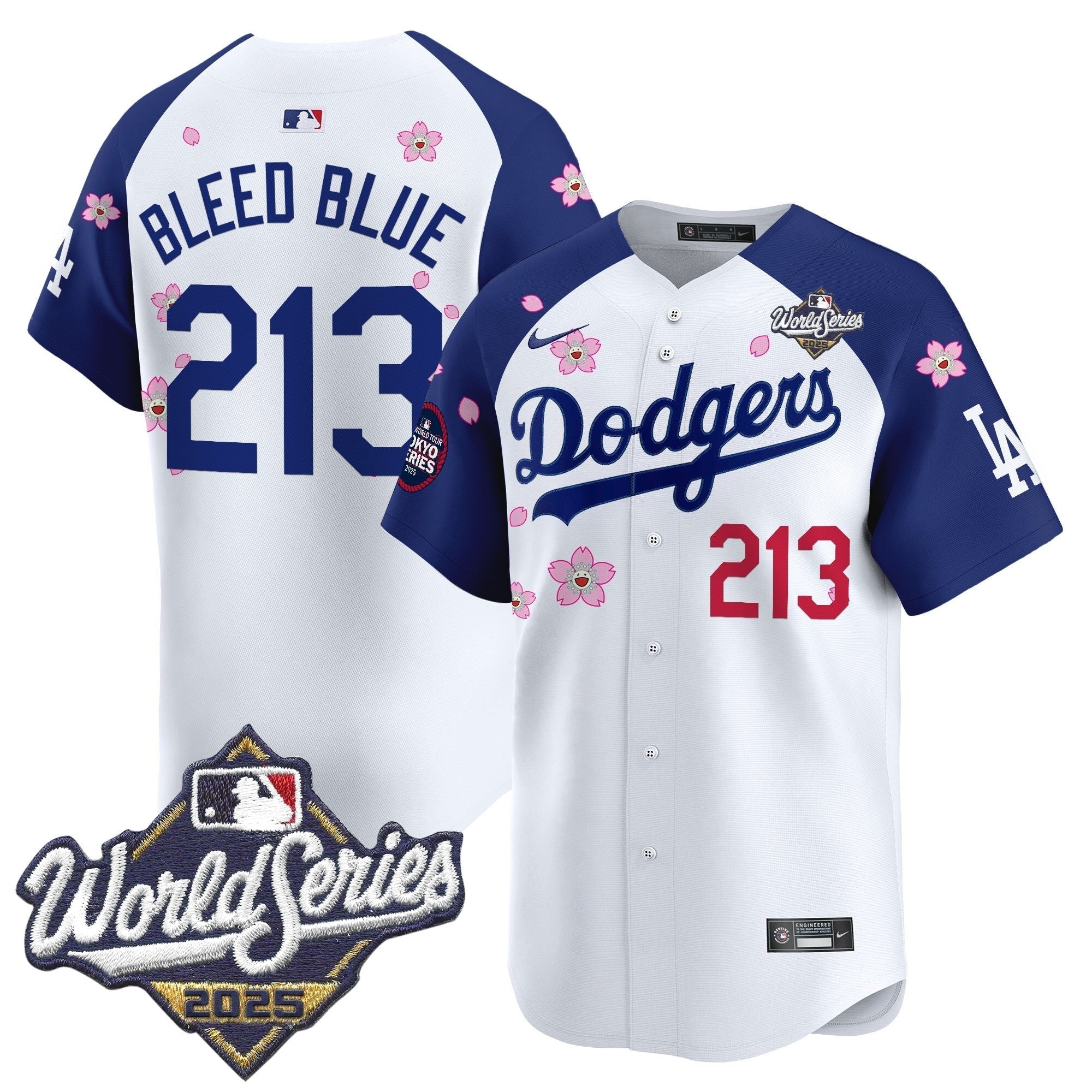 LAD 2025 World Series x Tokyo Series Vapor Premier Limited Jersey V2 - Stitched
