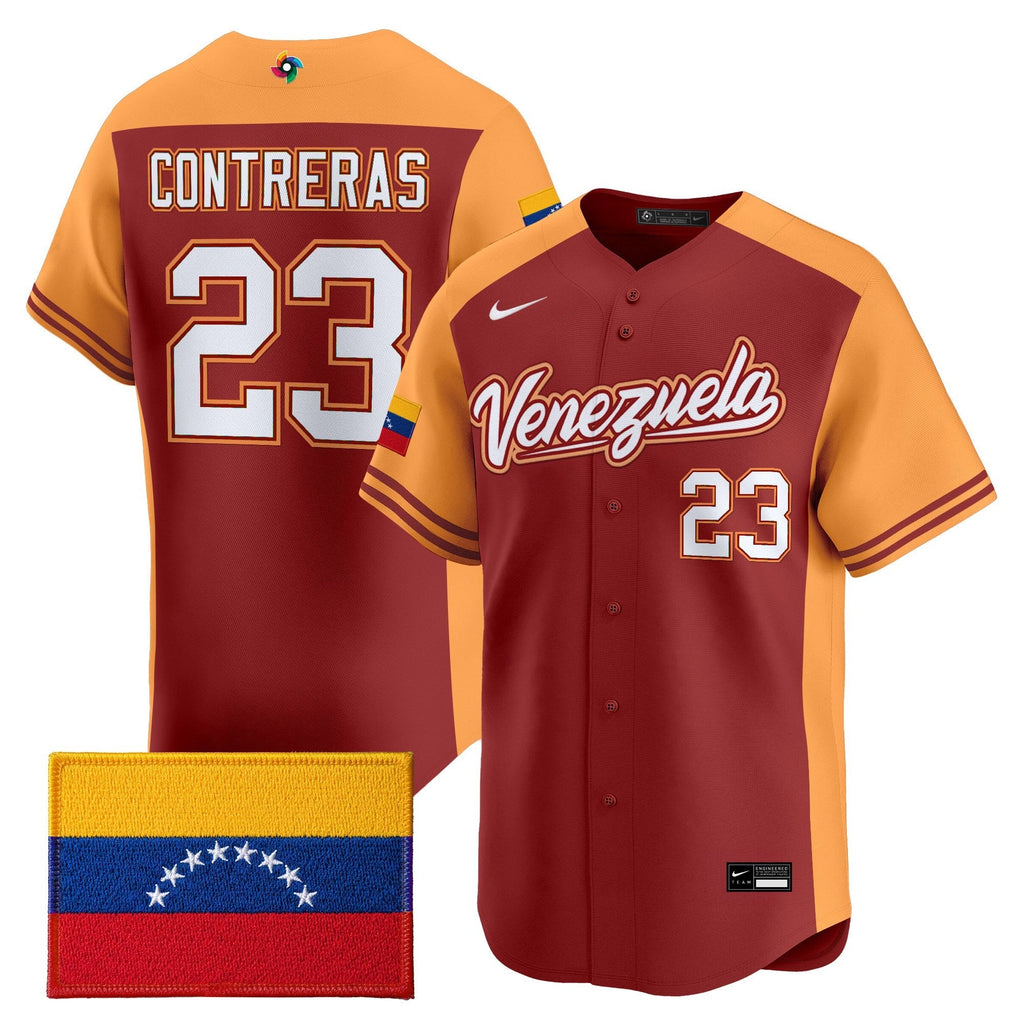 Team Venezuela World Baseball Classic Vapor Premier Jersey - 2026 Roster - Stitched