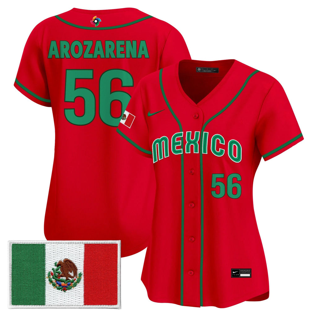 Women's Team Mexico World Baseball Classic Vapor Premier Jersey - 2026 Roster - Stitched