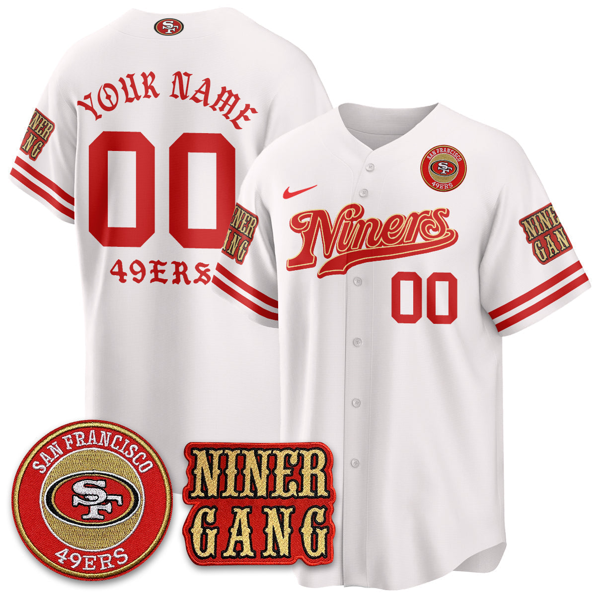 SF Born x Raised Baseball Jersey - Stitched