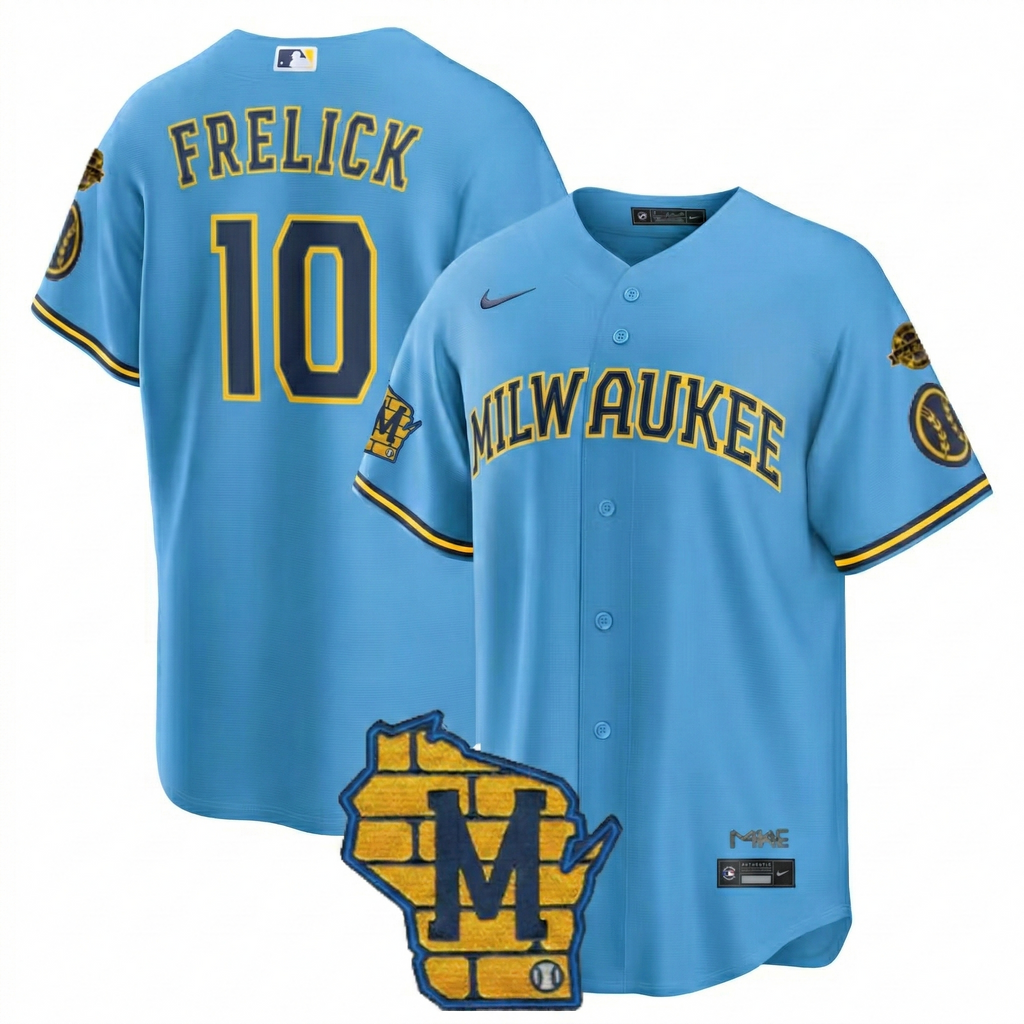 MIL Bob Uecker Patch Vapor Limited Jersey - Stitched