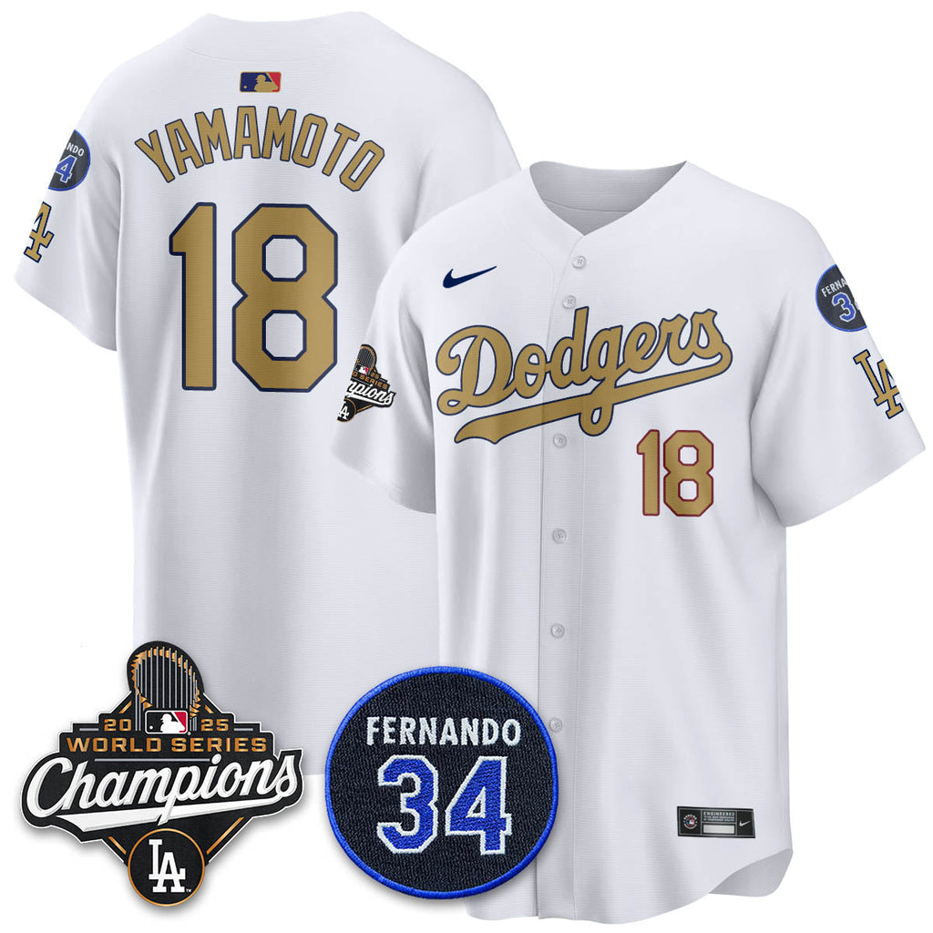 LAD 2025 World Series Champions Jersey - Stitched