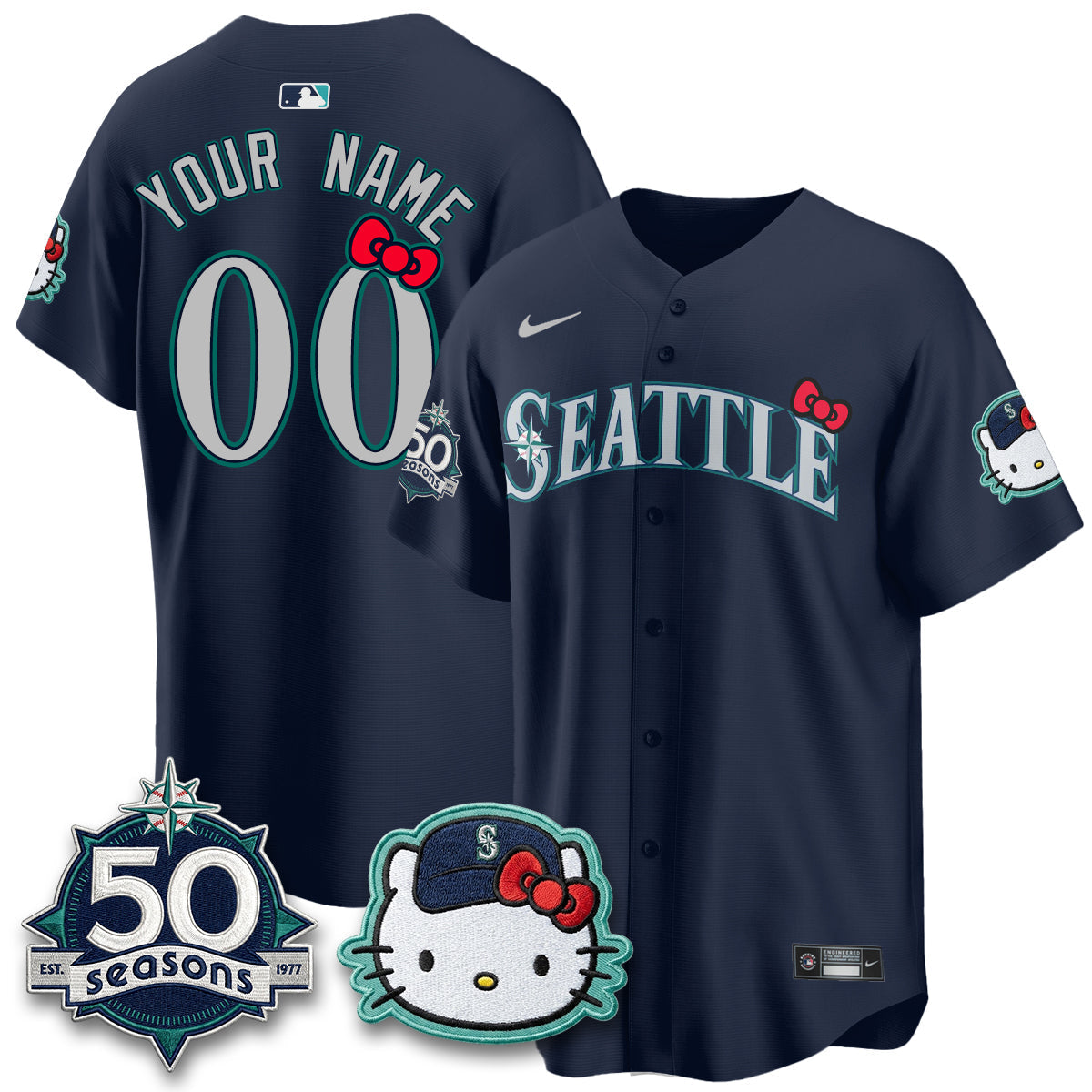 SEA x Meow KT Night Limited Custom Jersey - Stitched