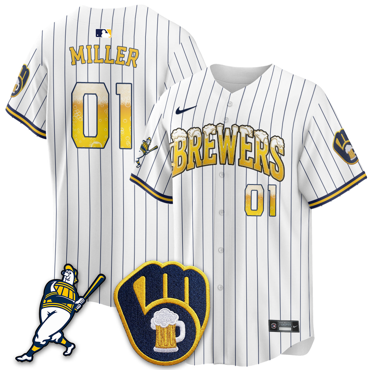 MIL "Pitcher & Pint" Edition Vapor Limited Jersey - Stitched (32)