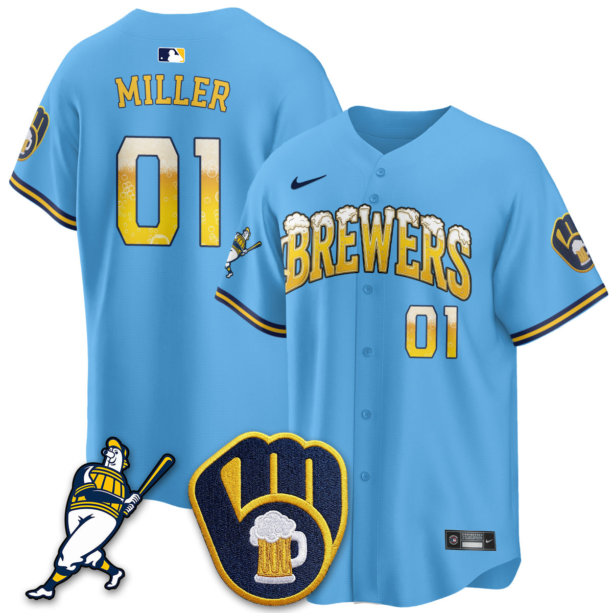 MIL "Pitcher & Pint" Edition Vapor Limited Jersey - Stitched (32)