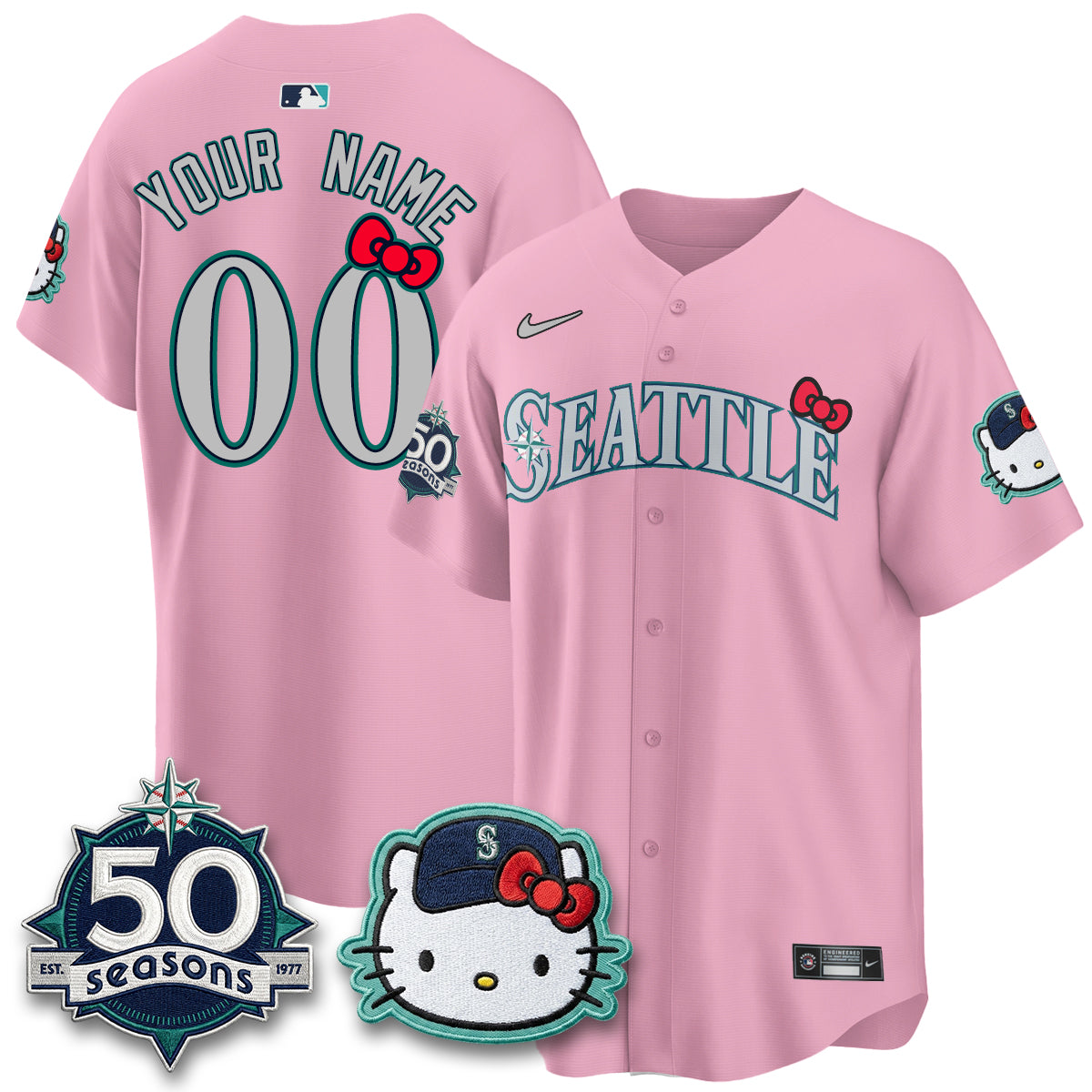 SEA x Meow KT Night Limited Custom Jersey - Stitched