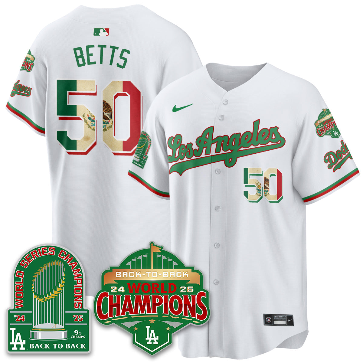 LAD Mexico Vapor Limited Jersey - 9x & B2B Champs - Stitched
